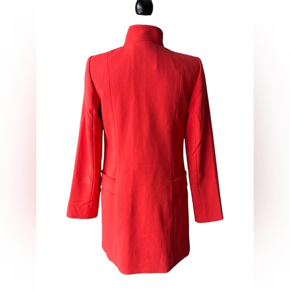 Forenza by limited bright orange red peacoat jacket EUC - Picture 2 of 9